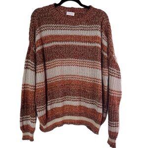 Pink Lily Oversized Striped Sweater